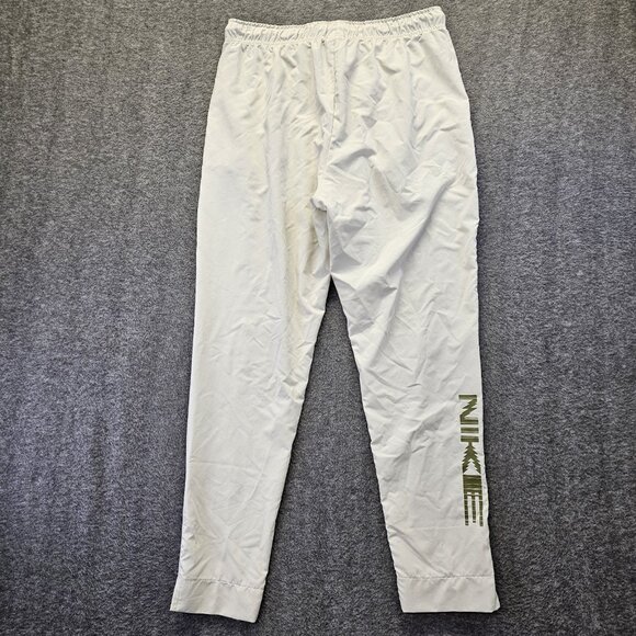 Nike Dri Fit Activewear Pants Mens Size Large Just Do It Bone White Stretch - Picture 2 of 10